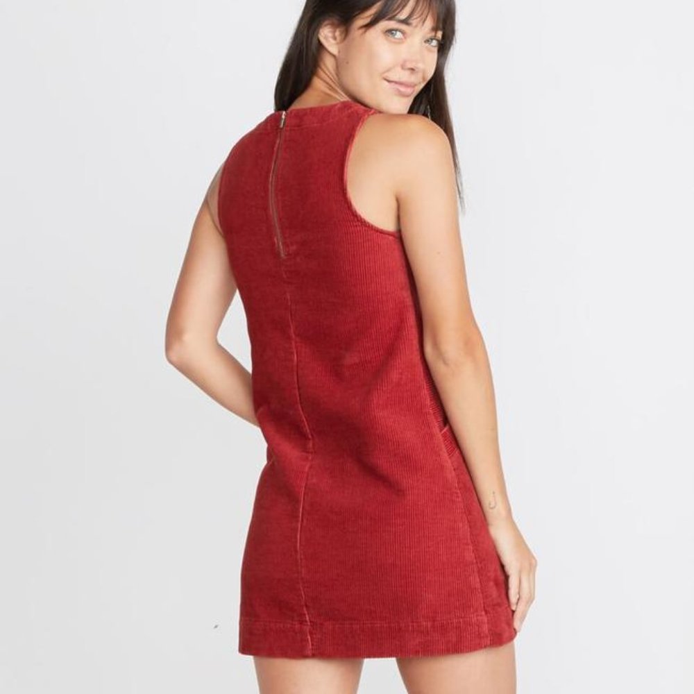 Marine Layer Red Courdoroy Dress • M - Picture 3 of 8